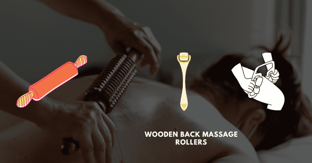 wooden back massage rollers